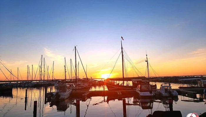 Yachthafen Glowe -  Sonnenuntergang - Glowe