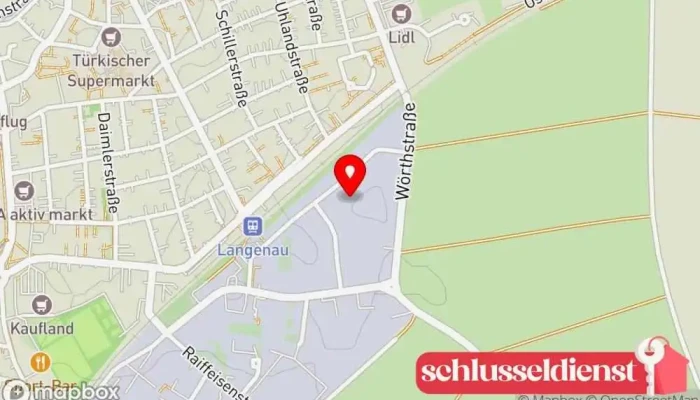 Karte von Zek-Metallbau Metallbauunternehmen, Handwerk, Metallverarbeitungsunternehmen, Metallwarenhersteller, Schweißbetrieb in Langenau