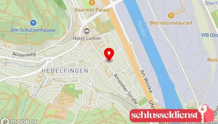 Karte von Ziegler Metallwerkstatt GbR - Ralf und Sven Ziegler Bauunternehmen, Restaurierungsdienst für antike Möbel, Raumausstatter, Laserschneideservice, Schlüsseldienst, Metallverarbeitungsunternehmen, Treppenbauunternehmen, Stahlbauunternehmen in Stuttgart