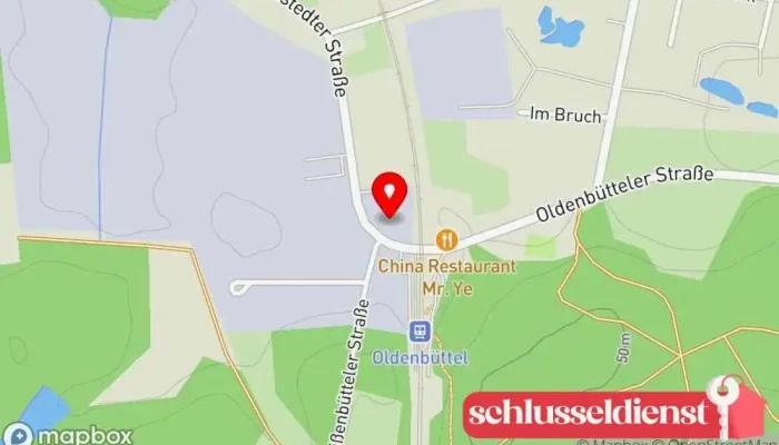 Karte von Zinnrecycling u. Metallhandel Ramm Schrotthändler, Gießerei, Schrottplatz, Recyclinghof, Recycling-Abgabestelle in Hambergen