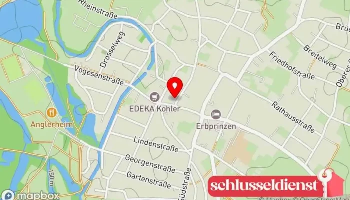 Karte von Zipf Beherbergung in Schwanau