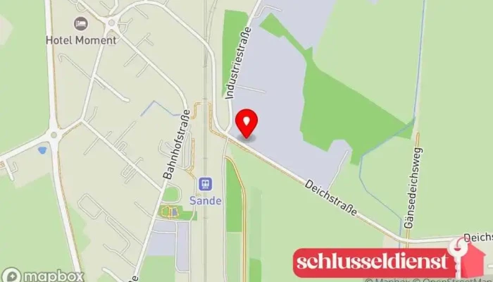 Karte von Züblin Stahlbau GmbH Betriebsstätte Sande Stahlbauunternehmen, Bauunternehmen in Sande