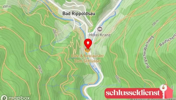 Karte von Zum Schlüssel - Alexander Armbruster Restaurant, Badisches Restaurant in Bad Rippoldsau-Schapbach